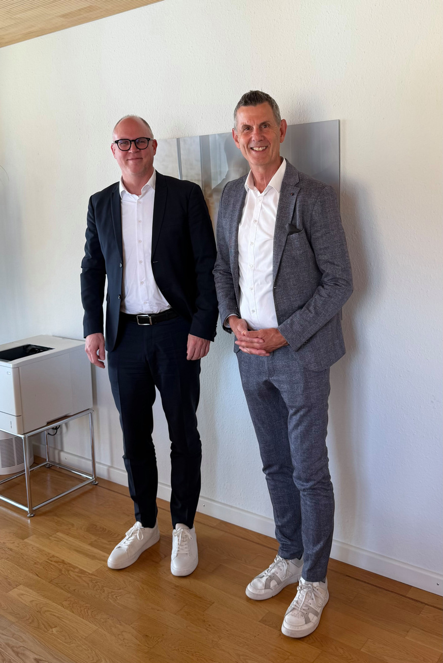 v.l.: Thomas Braun (geschäftsführender Gesellschafter der Geiger FM Dienstleistungsgruppe) und Gerhard Dittrich (Geschäftsführer und Sprecher der Family of Engineering).