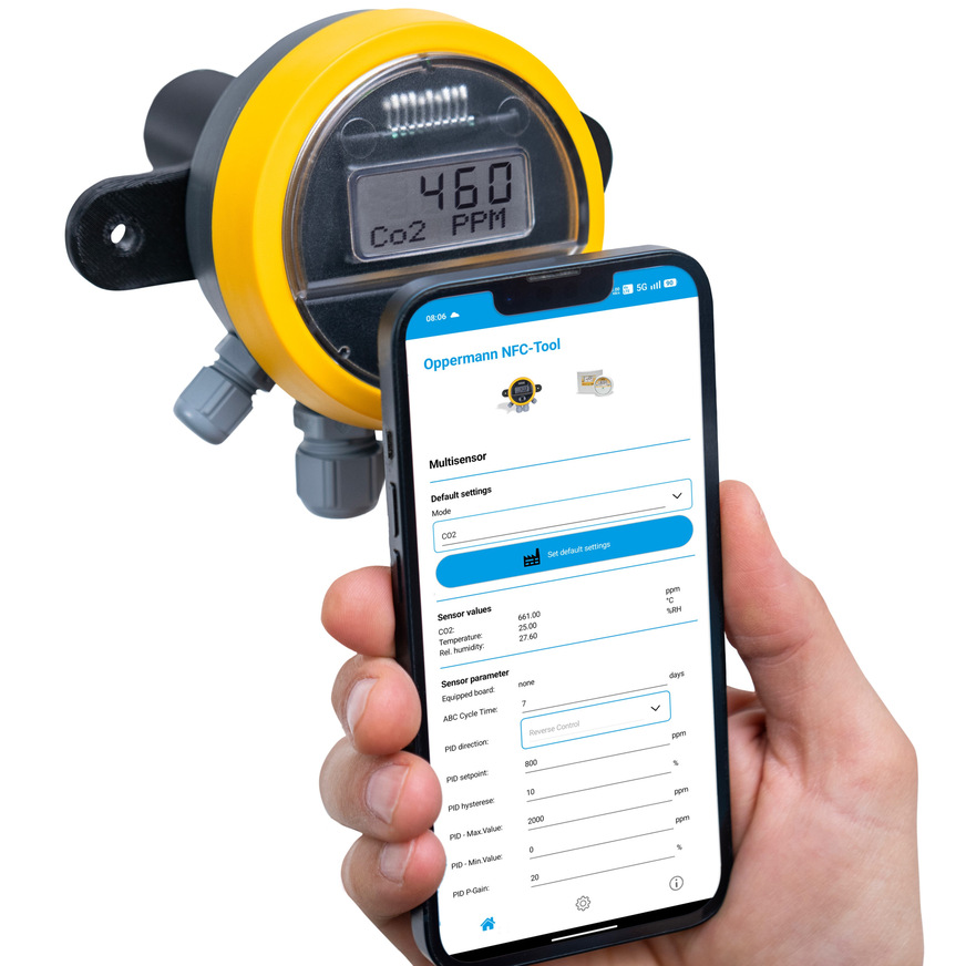 Oppermann: NFC-Tool zur Parametrierung von Sensoren.