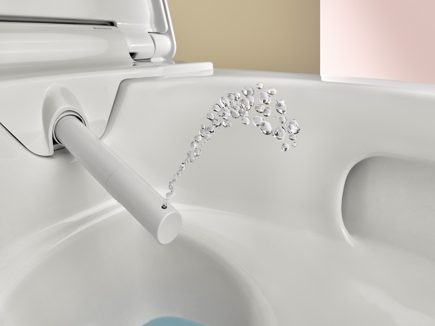 Duscharm des Testsets mit WhirlSpray-Duschtechnologie.