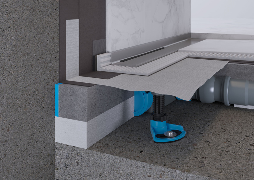 Ablaufsysteme wie DallFlex 2.0 für die Linienentwässerung sind auf die präzisierten Anforderungen der DIN 18534 abgestimmt.