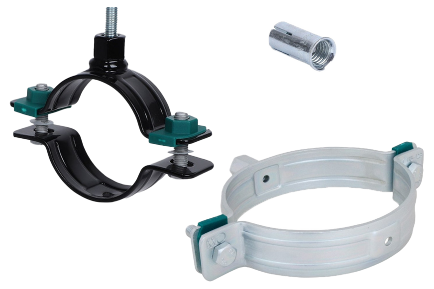 Walraven: Zertifizierte Befestigungselemente für Sprinkler- und Löschwasserleitungen.