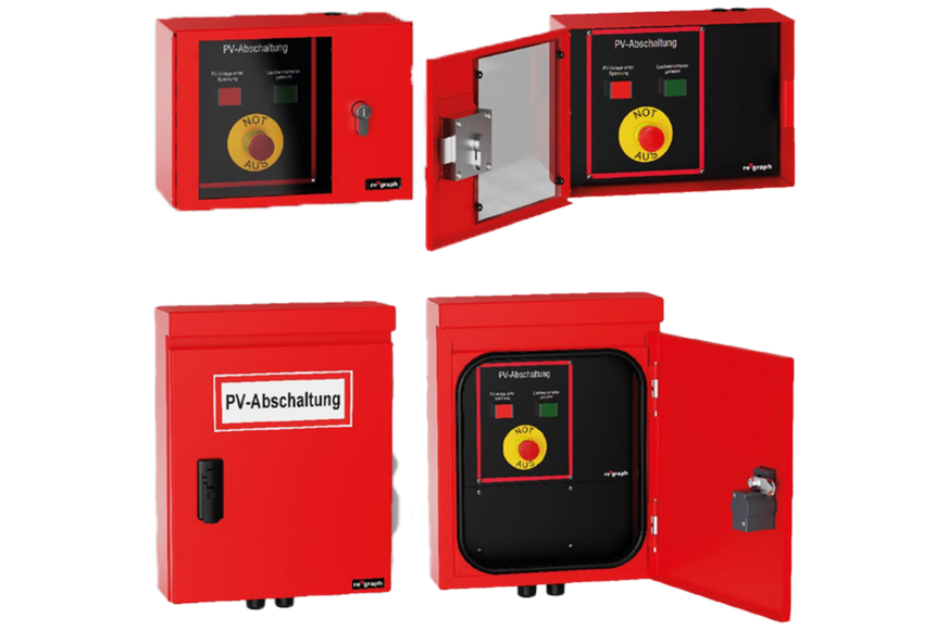 re'graph: Feuerwehrschalter FWS-PV-G-IP40/54.