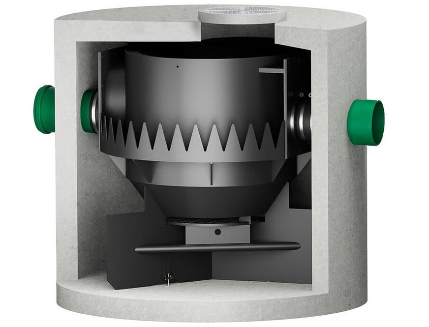 Graf: Hydrodynamischen Abscheider EcoProtect.