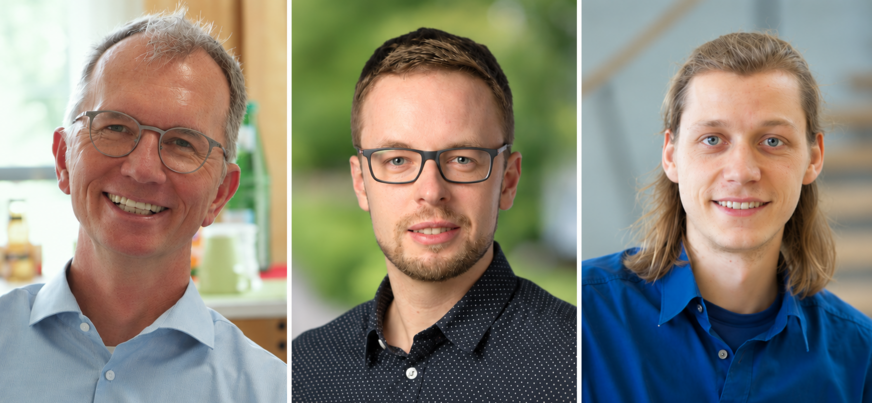 Bild 2 Haben an der FH Aachen eine neuartige Abluftwärmepumpe entwickelt, die thermoelektrische Elemente nutzt (v. l.): Prof. Dr. Bernd Döring, Markus Hagenkamp und Tobias Blanke.