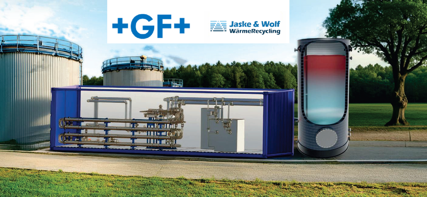 Eine wärme- und stromgeführte Wärmepumpenanlage mit integrierter, von GF produzierter Thermobatterie gehört zu den ersten Projekten der gemeinsamen Partnerschaft.