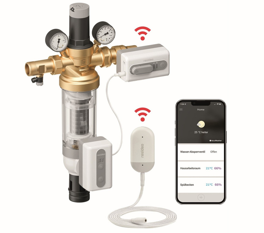 Resideo: Hauswasserstation Braukmann HS10S-LF und Erweiterungsmodule.
