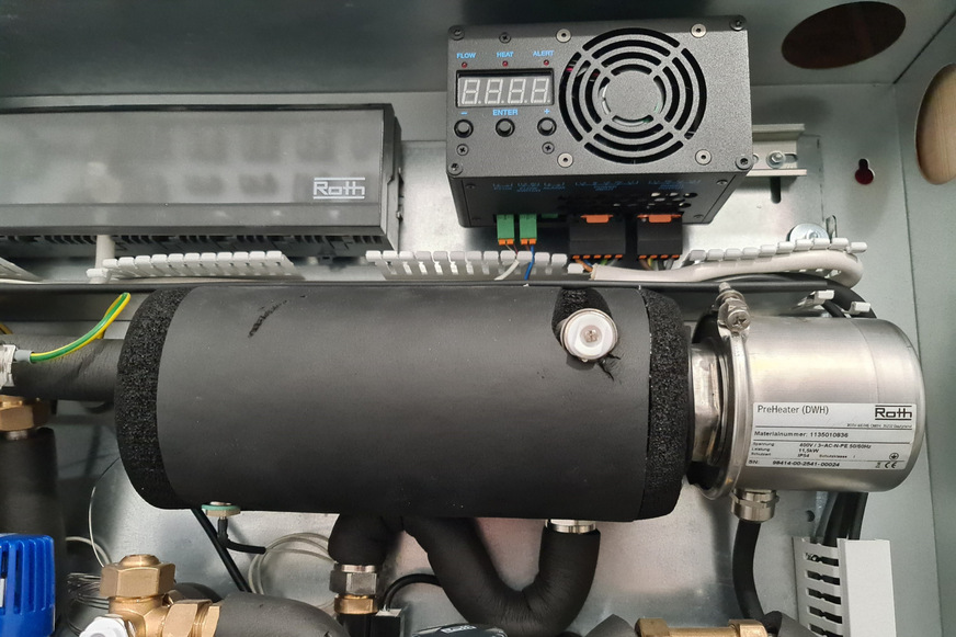 Roth: PreHeater in der Wohnungsstation Roth FlatConnect hybrid.