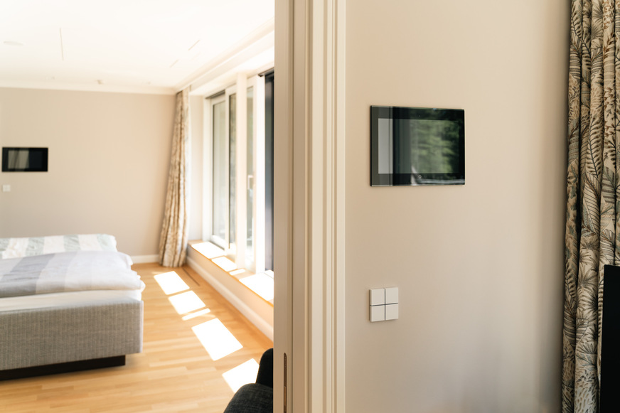 Ein Schlafzimmer im&nbsp;Hamburger Smart-Home-Großprojekt.