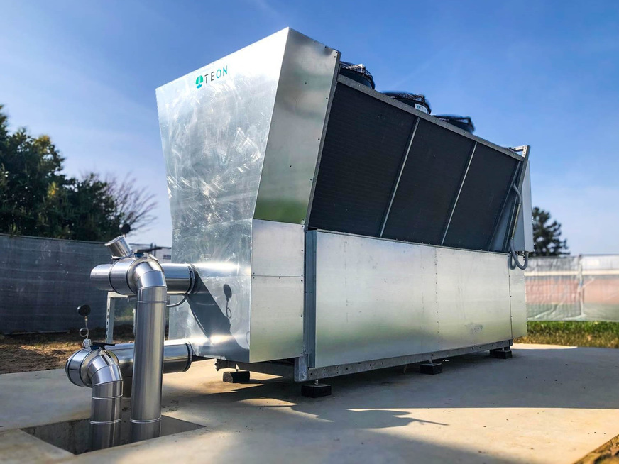 Teon: Hochtemperatur Wärmepumpe T350MB-DC Air in Monoblock-Ausführung.