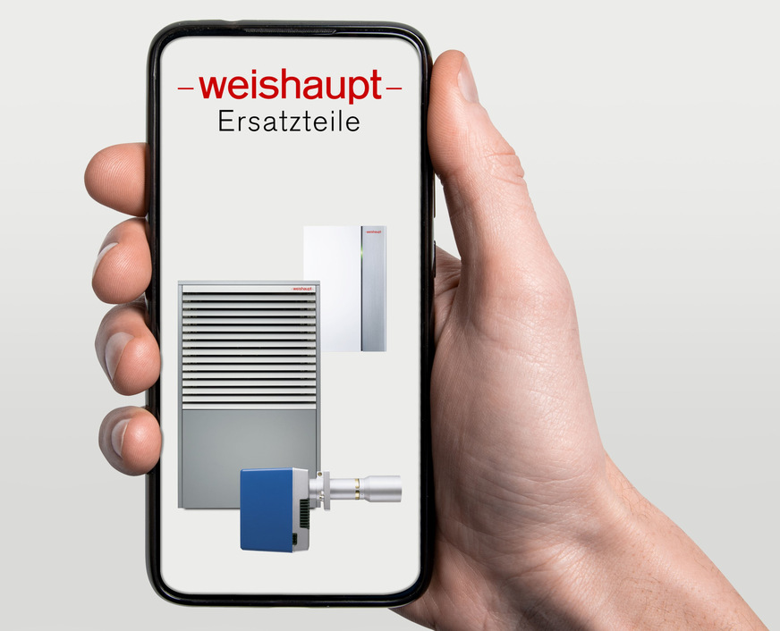 Weishaupt: Ersatzteil-App.