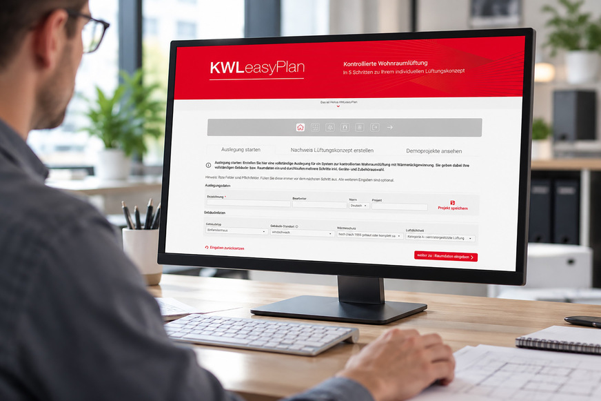 Helios: Auslegungssoftware KWLeasyPlan.
