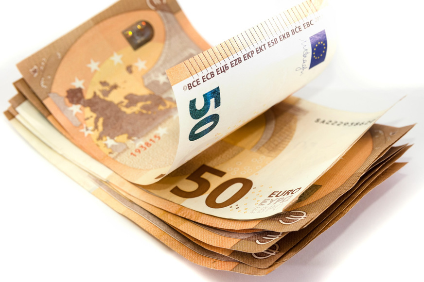 Euro teuer oder billig? Stock-Illustration