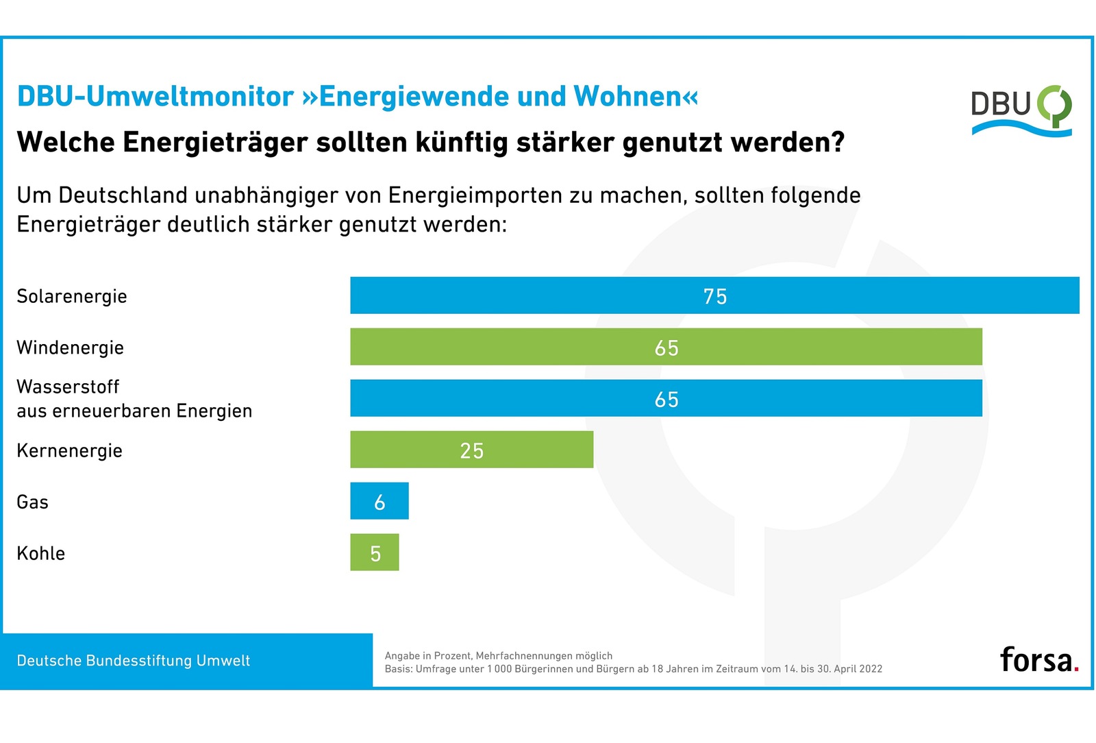 Umfragen - Mehrheit der Deutschen setzt auf erneuerbare Energien