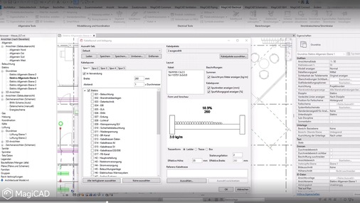 Die intelligenten Kabellayoutfunktionen in MagiCAD Electrical beschleunigen die Planung um 30% oder mehr. - © MagiCAD Group