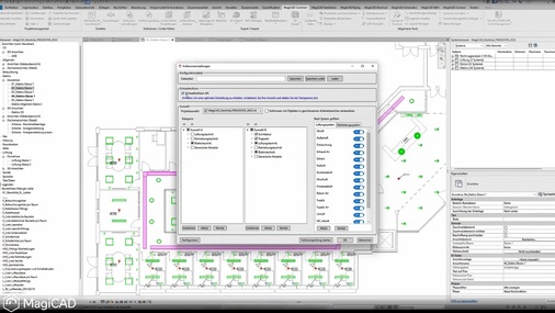 Die gewerkeübergreifende Echtzeitkollision von MagiCAD für Revit kann per Klick aktiviert werden. - © MagiCAD Group