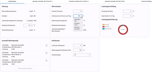 Anlagenerfassung in der „Optimus Vollversion“