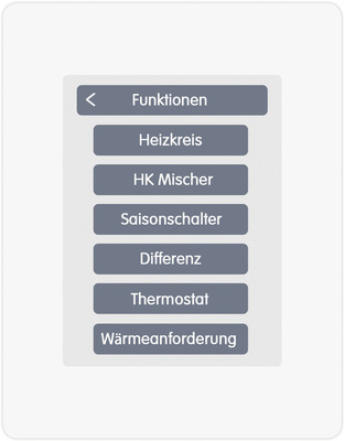 Bild 7: Universell ausgelegte Regelungen zeichnen sich durch vielfältige Konfigurationsmöglichkeiten und optionale, frei aus­wählbare Zusatzfunktionen aus.