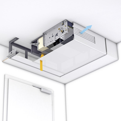 Kampmann: Fan Coil Venkon mit motorisch zugeschaltetem HEPA-Filter.
