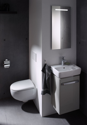 Geberit: Renova bietet auch ein Sortiment für Gästebäder.