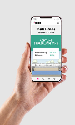 Rehau: App smartRigole. - © Rehau
