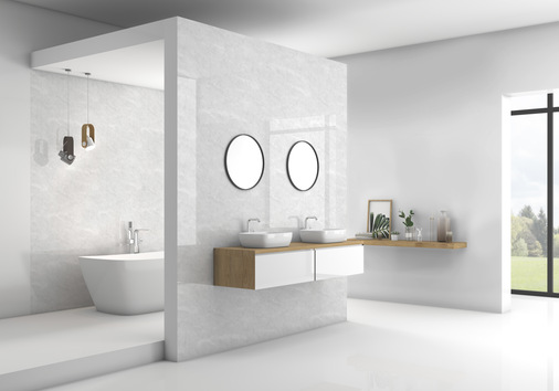 Roth: Vipanel Brillant Marmor-Grau.