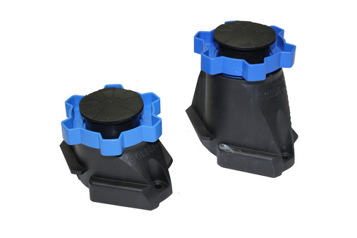 Geberit: Die Montagefüße gibt es in zwei Höhen-Einstellbereichen von 6 bis 12 cm und 9 bis 21 cm.