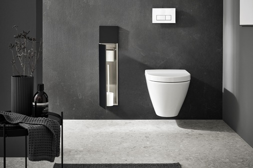 emco Bad: asis pure wird nahezu bündig in die Wand eingebaut.