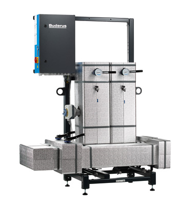 Buderus: Puffer-Bypass-Modul Logaflow HSM plus PB mit dem Hydraulikmodul alternativer Betrieb Logaflow HSM plus AO.