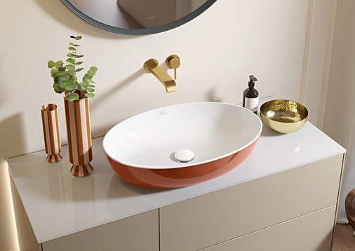 Villeroy & Boch: Artis-Aufsatzwaschbecken in Rust.