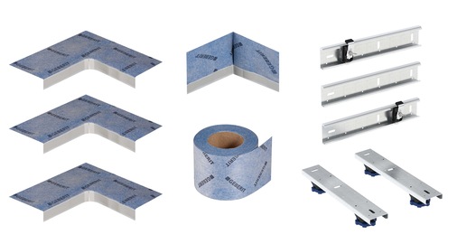 Geberit: Montagezubehör für die Acryl-Duschfläche Nemea.