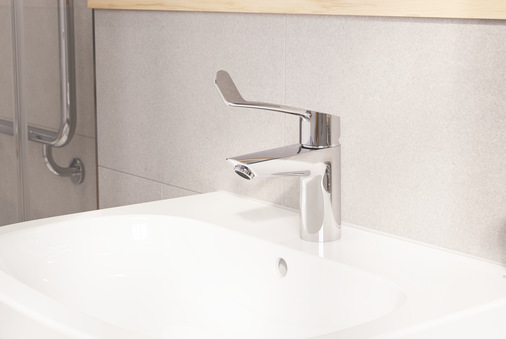 Grohe: Eurosmart mit extra langem Hebel. - © Grohe
