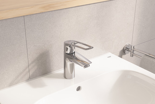 Grohe: Eurosmart mit offenem Loop-Hebelgriff.