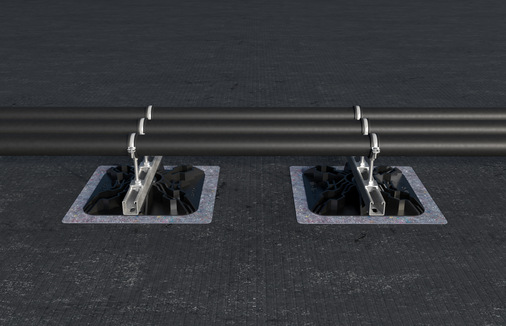 fischer: Flachdachfuß-System.