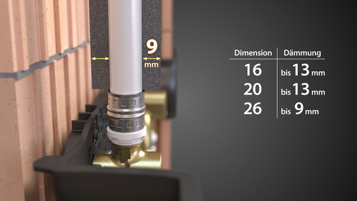 Fränkische: alpex Wandanschluss.