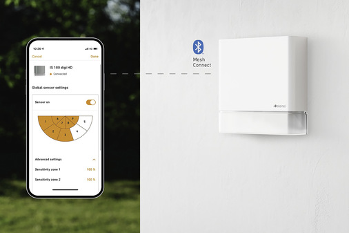 Steinel: Die Inbetriebnahme und Bedienung des IS 180 digi HD erfolgt über die App Steinel Connect.