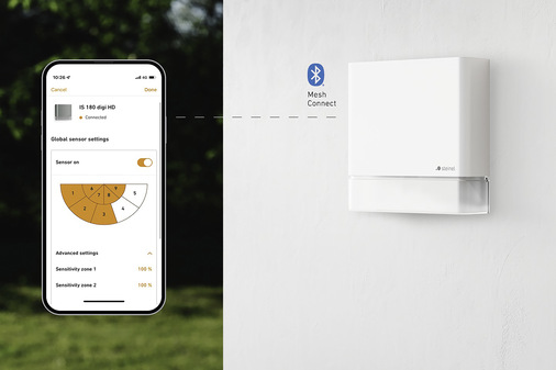 Steinel: Die Inbetriebnahme und Bedienung des IS 180 digi HD erfolgt über die App Steinel Connect. - © Steinel
