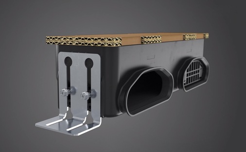 Fränkische: Luftdurchlassbox 90°.