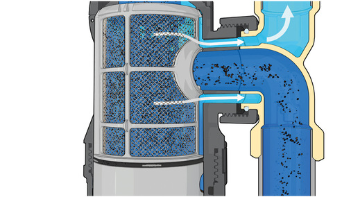 3. Reinigungsstufe des Caleffi XF.