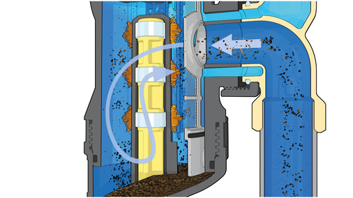 2. Reinigungsstufe des Caleffi XF.