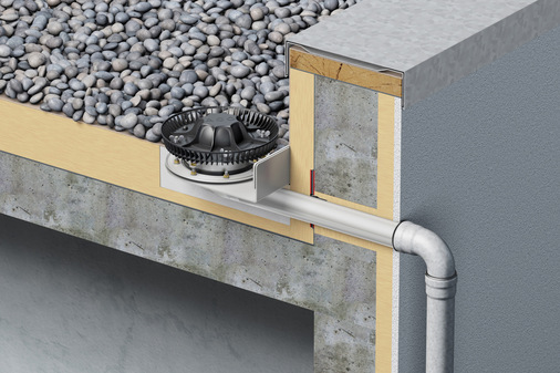 ACO Haustechnik: Attikaablauf Spin / Jet.