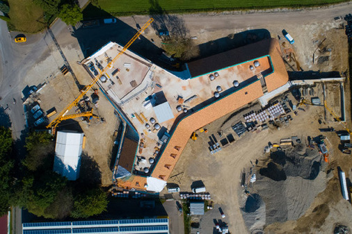 Für Mensch und Umwelt: Im Rapunzel Besucherzentrum wurden die ökobilanzierten Kunststoff-Wellrohre FFKuS-EM-F-105 co2ntrol und FBY-EL-F co2ntrol von Fränkische verbaut.