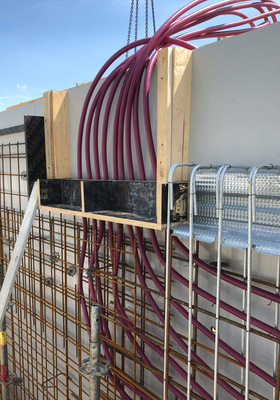 Unterschiedliche Nutzungseinheiten erfordern unterschiedliche Installationsarten: Das FFKuS-EM-F-105 co2ntrol von Fränkische wurde im Rapunzel Besucherzentrum in Estrich, Beton und im Trockenbau verlegt.