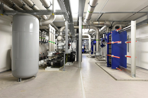 Sämtliche Pumpen und Aggregate sind redundant ausgelegt. 