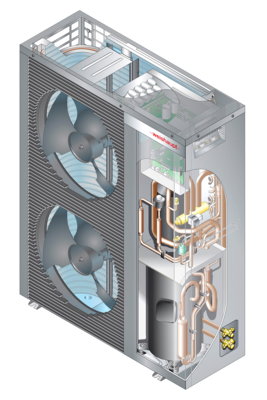 Weishaupt: Wärmepumpe Splitblock WSB 12. - © Weishaupt
