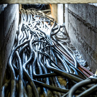 Bild 5 Damit die Messungen realistische Ergebnisse bringen wurden rund 350 m Stromkabel verlegt.