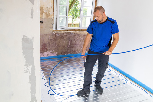 mfh systems: Fußbodenheizung im Trockenbausystem Ideal TOP EPS 15.