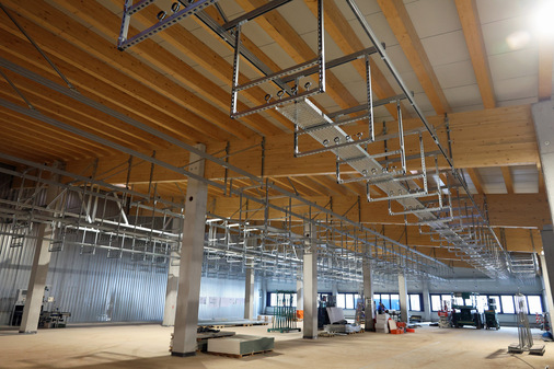  Raum für weiteres Wachstum: Die neue Produktionsfläche der Firma August Weckermann in Eisenbach Oberbränd bemisst 3500 m2 .