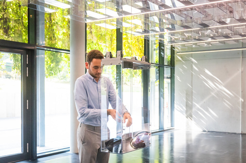 Die Garderobe im Souterrain des Gebäudes erinnert an Waschkauen in Bergwerken und damit an die Wurzeln der 1872 gegründeten Wilo Gruppe.