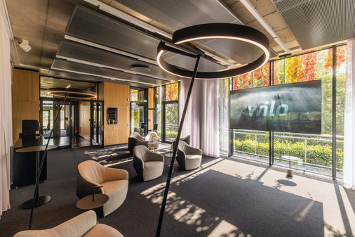 Zahlreiche hochmoderne Besprechungsräume stehen in Wilos neuem Marktpartnerbegegnungszentrum zur Verfügung.