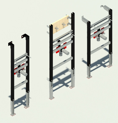 Die Revit Familien sind flexibel und ermöglichen viele Einstellungsvarianten zu einem Element. Im Bild ist das gleiche Bauteil mit verschiedenen Parametereinstellungen zu sehen.